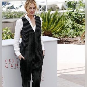 Frame wool pinstripe jumpsuit